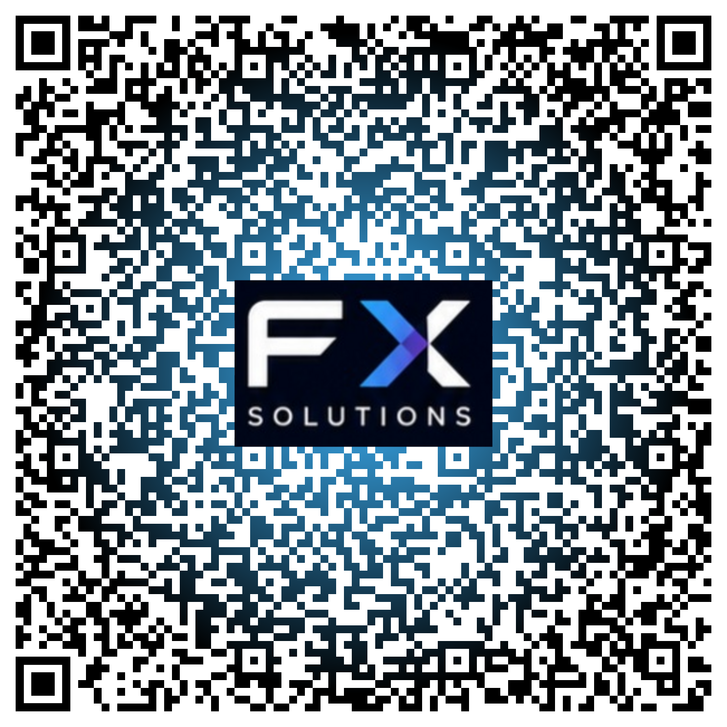 FX Solutions Kontakt QR-Code